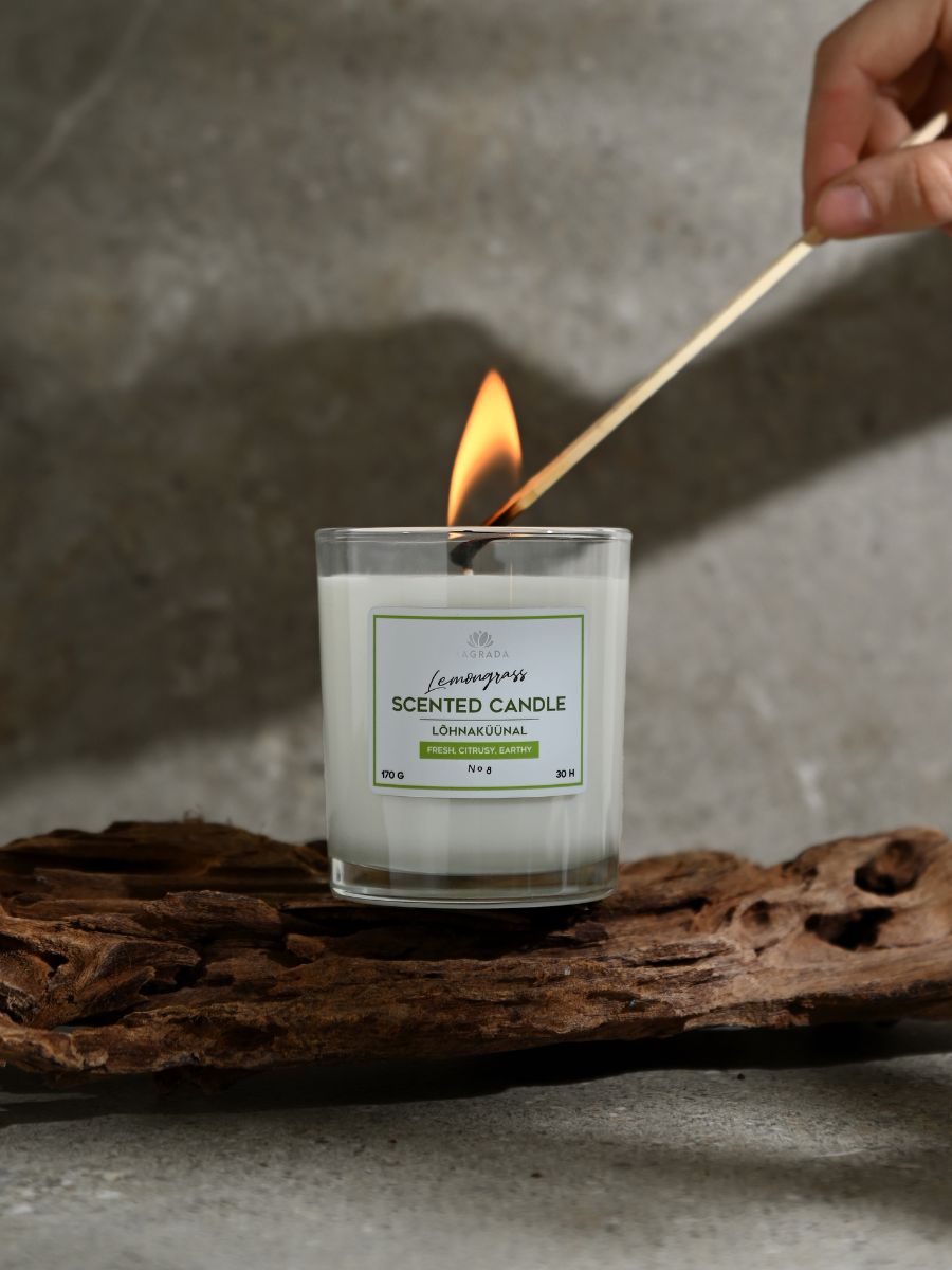 Lemongrass Scented Candle - 170 g