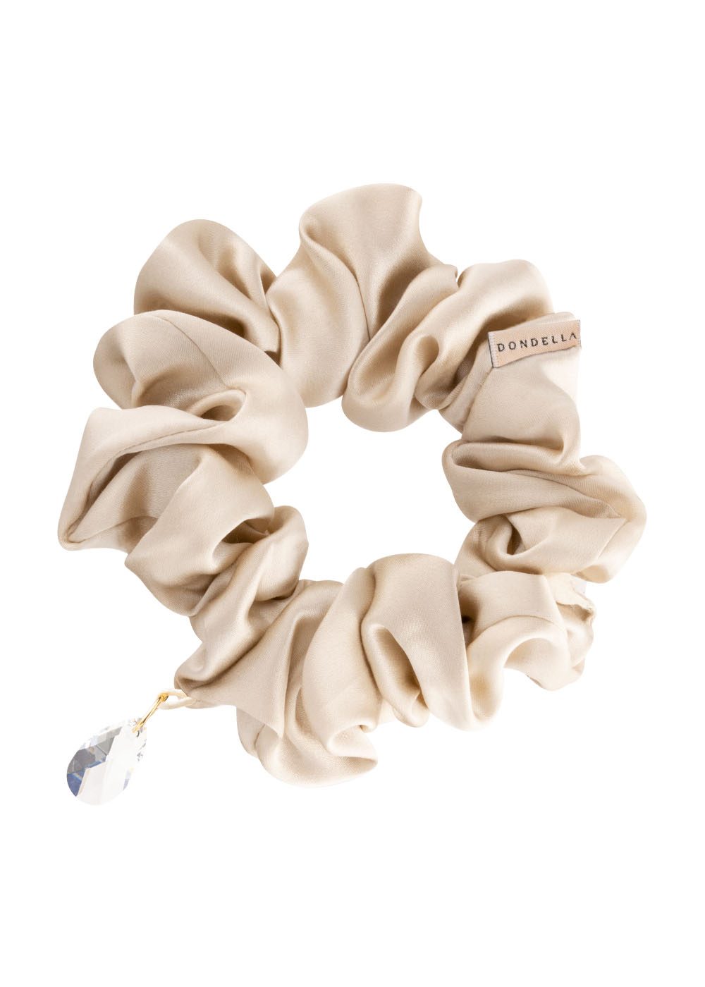 Luxury Silk Scrunchie - Beige