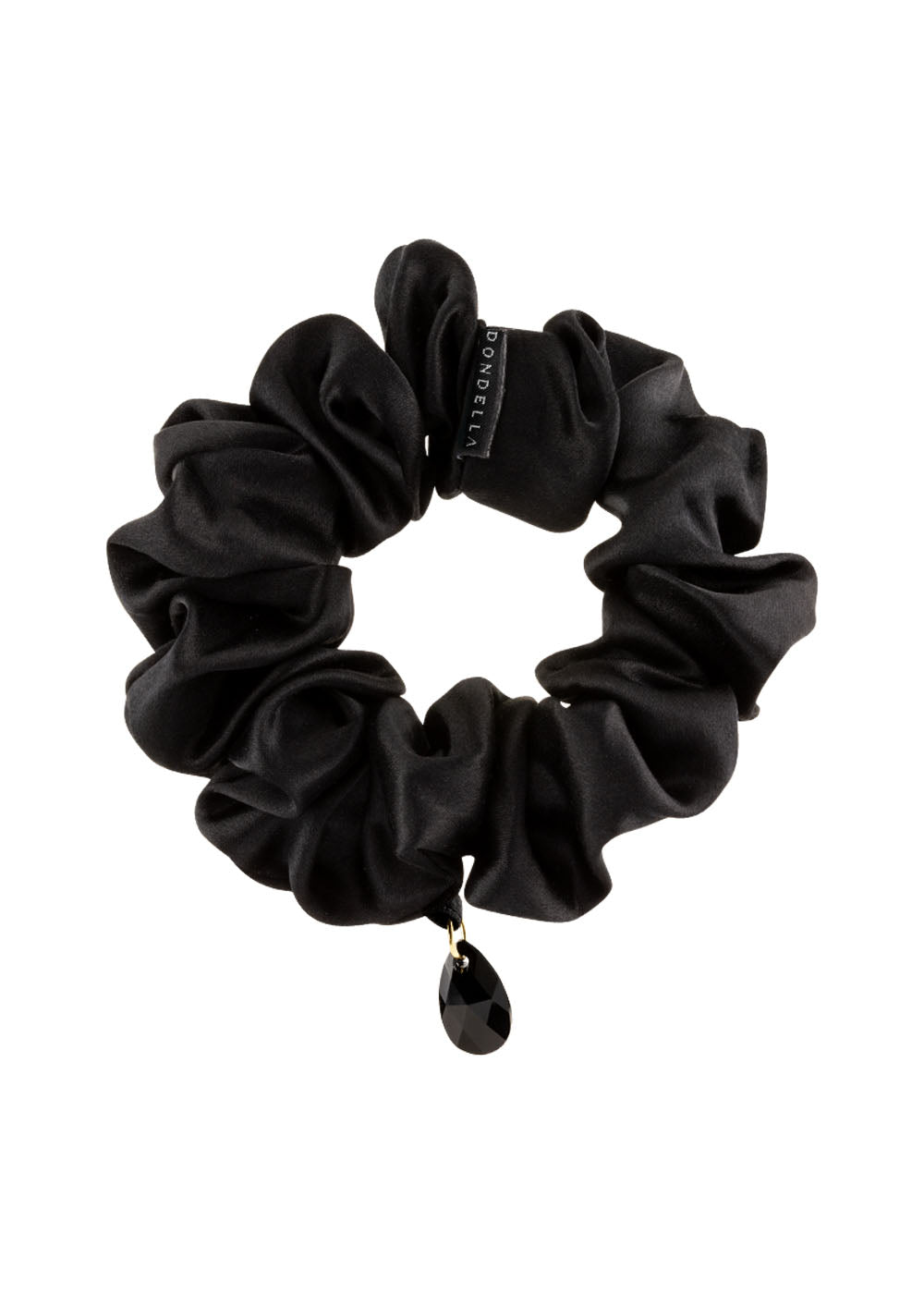 Luxury Silk Scrunchie - Black